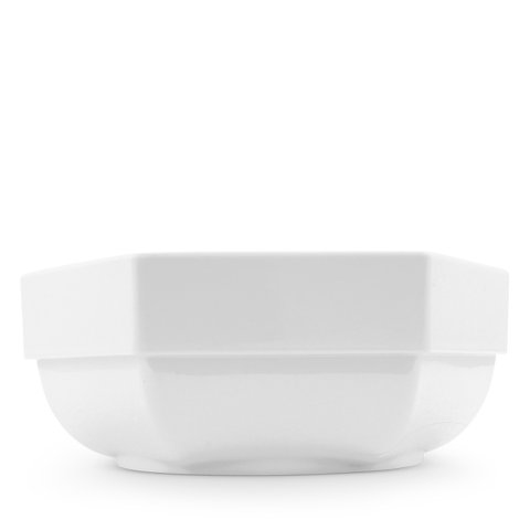 Delicatessen bowl hexagonal. Ho.22x25cm buffet white