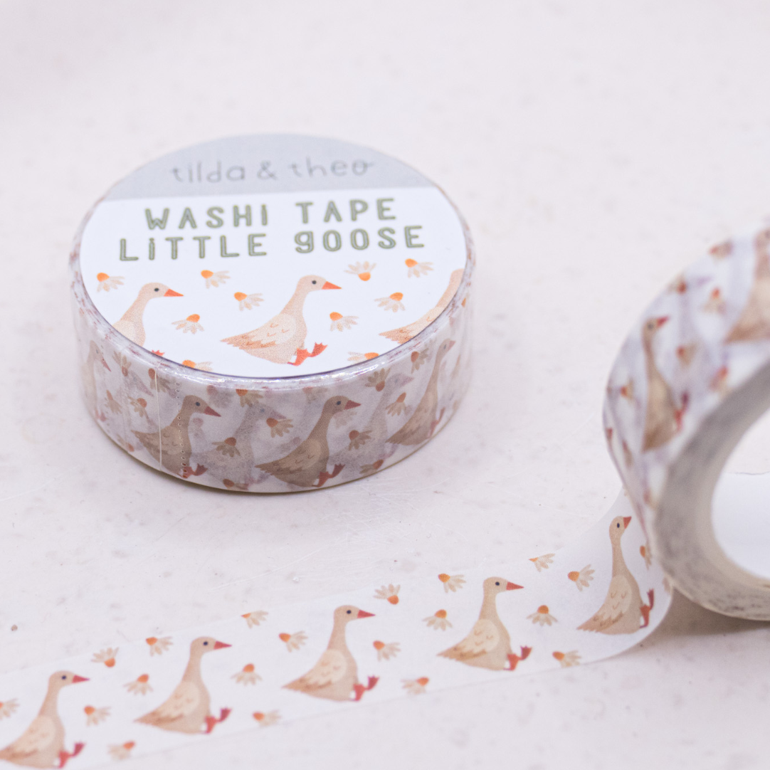 Washi Tape Oie - Ruban Adhésif Oies Washi Tape Masking Tape Prairie