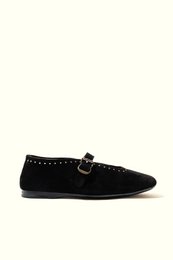 MERCHE BLACK – Ballerinas mit Nieten