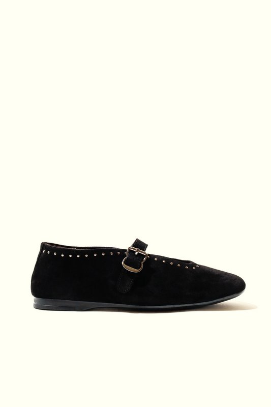 MERCHE BLACK – Ballerinas mit Nieten