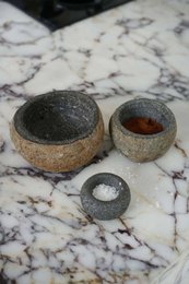 Lava Stone Bowl - Black - XS