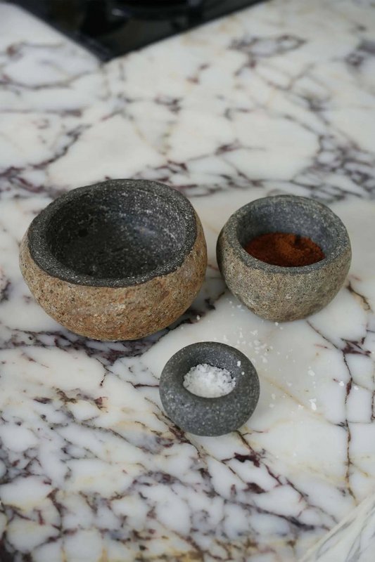 Lava Stone Bowl - Black - XS
