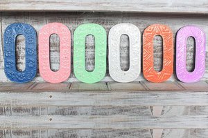 Buchstabe „O“ – verschiedene Farben – 15 cm