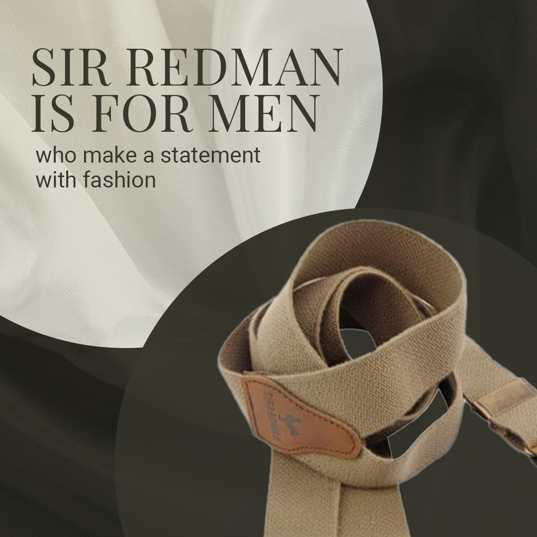 Sir Redman Bretels Y-Model - Lichtbruin