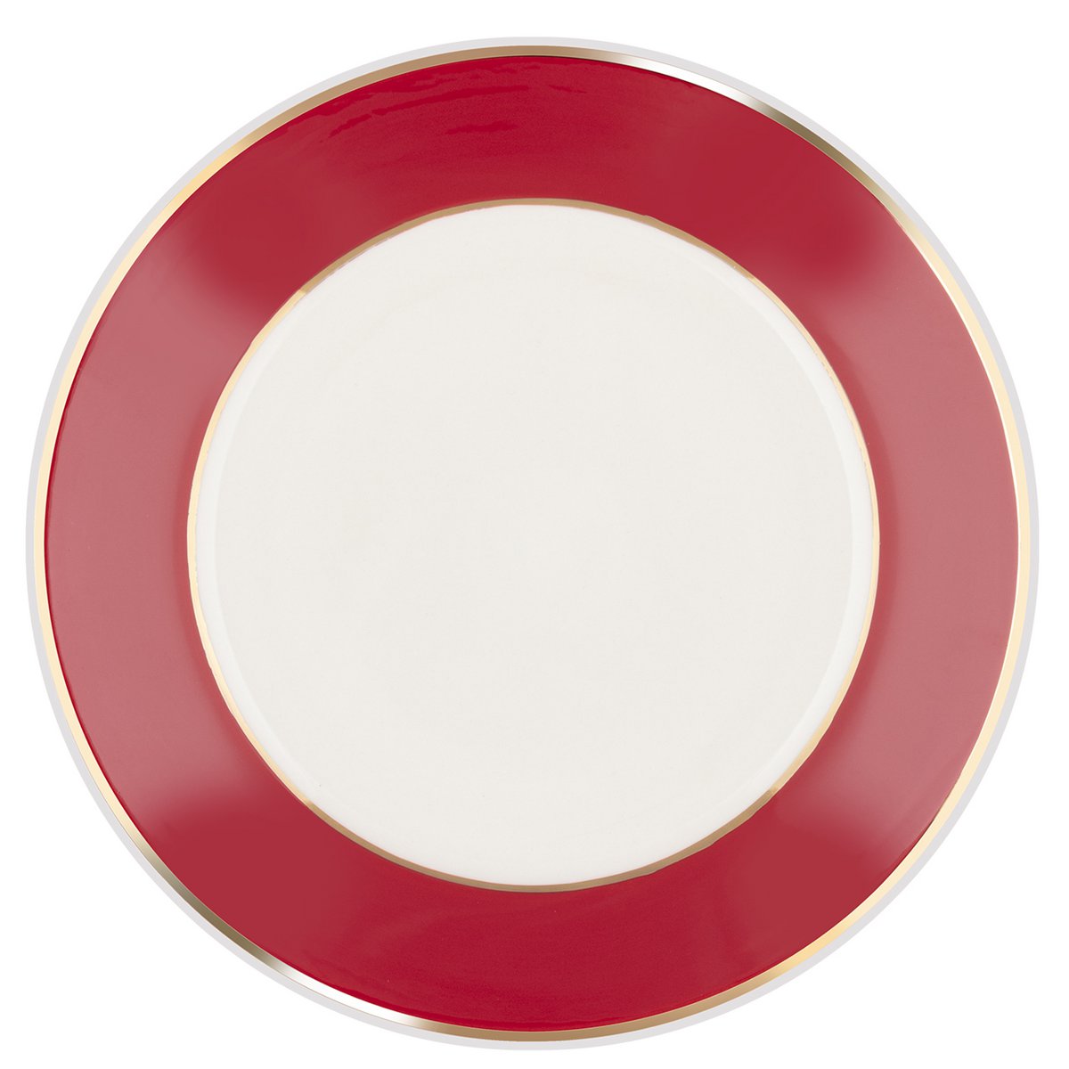 Cake plate model “Deer” 18 carat gold, deer carmine