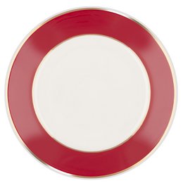 Cake plate model “Deer” 18 carat gold, deer carmine