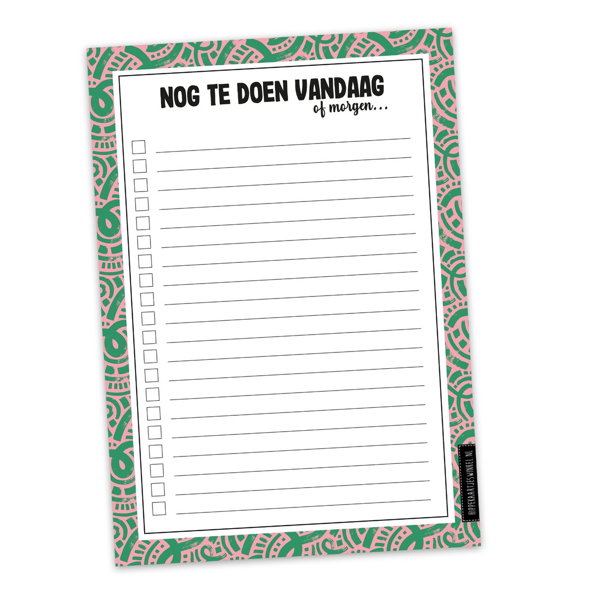 Nog te doen lijstje