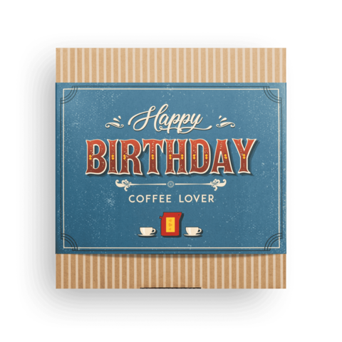GELUKKIGE VERJAARDAG SPECIALE KOFFIE GESCHENKDOOS
