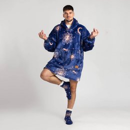 Vitapur - Hoodie blanket + socks - Carrol Blue