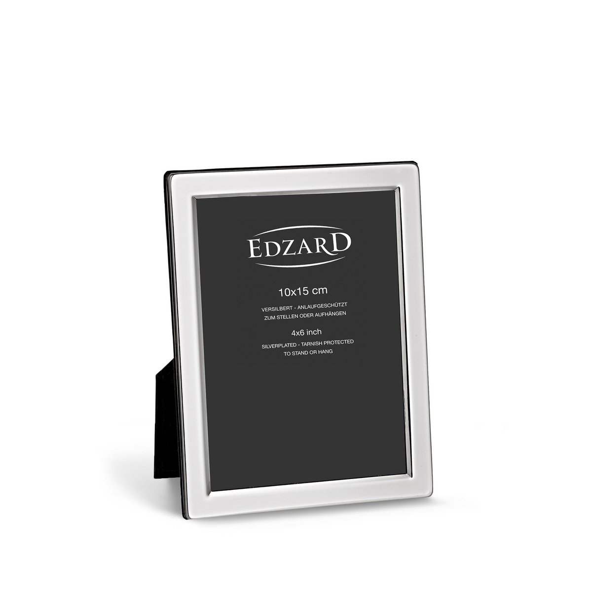 EDZARD set of 2 photo frames Salerno for photo 10 x 15 cm, noble silver-plated, tarnish-proof
