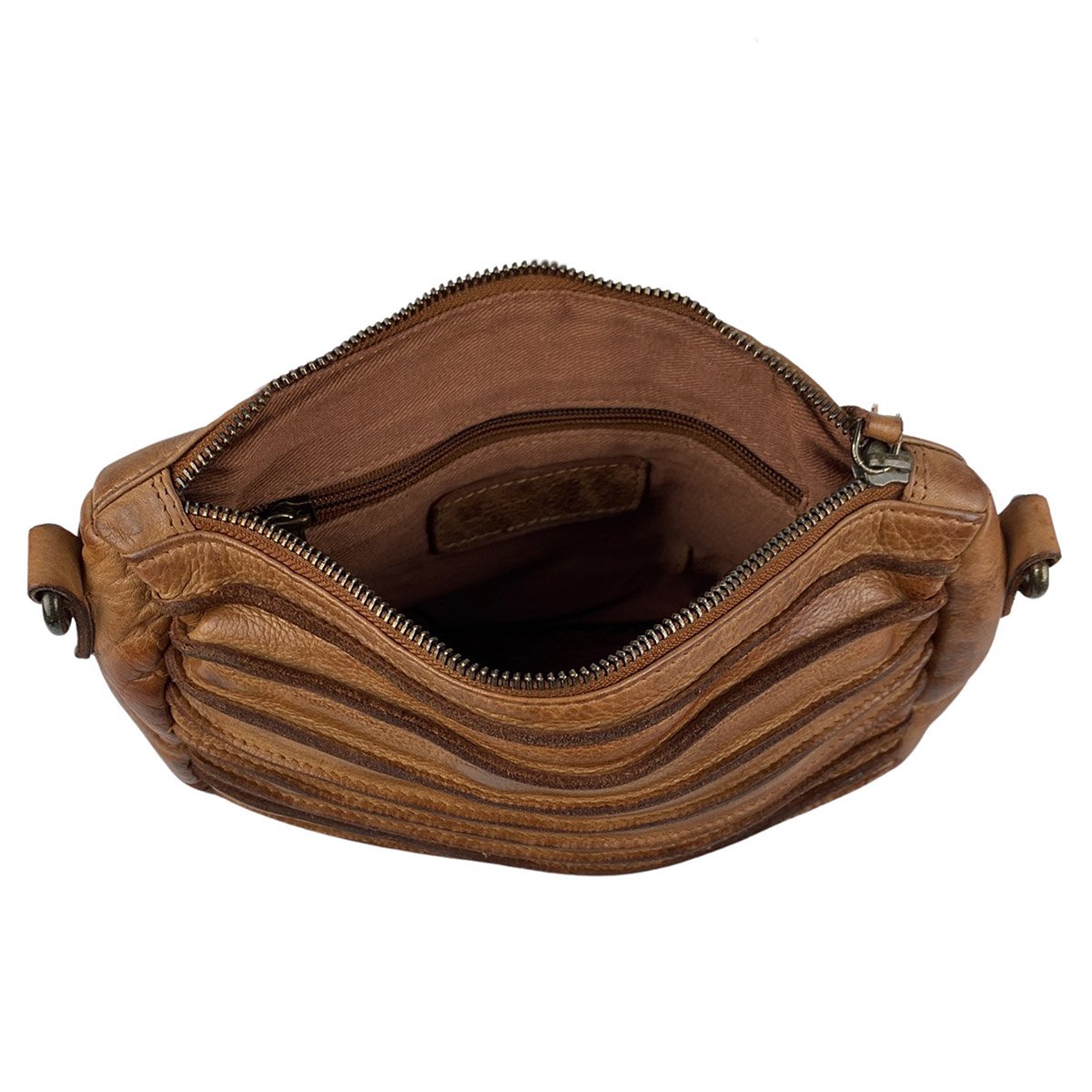 Bolso Bandolera De Mujer En Piel Lavada En 4 Colores