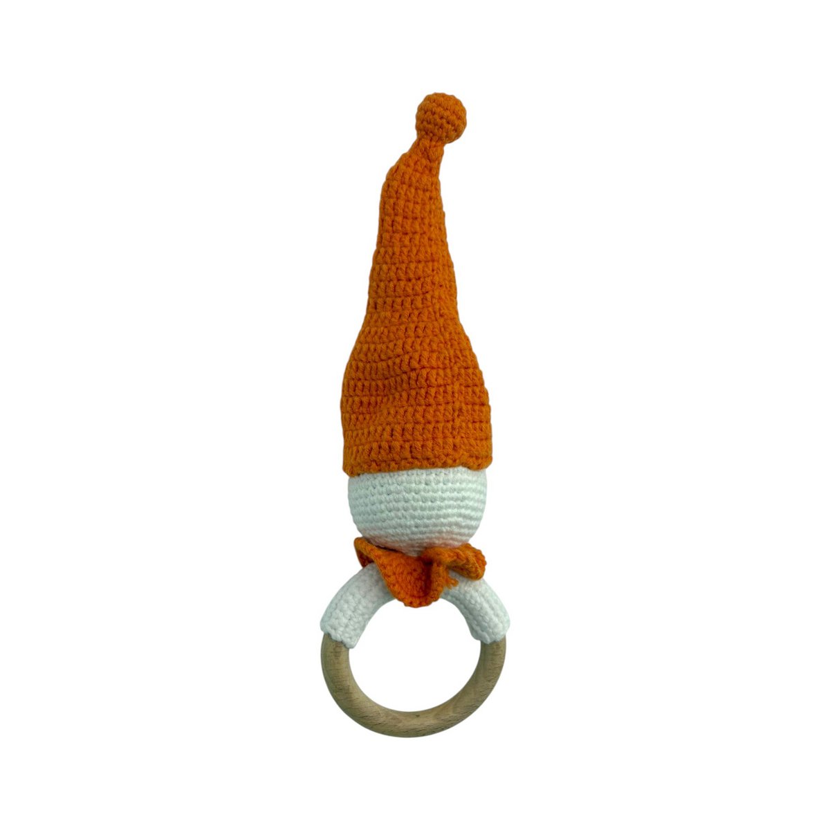 Handmade baby rattle - Christmas gnome