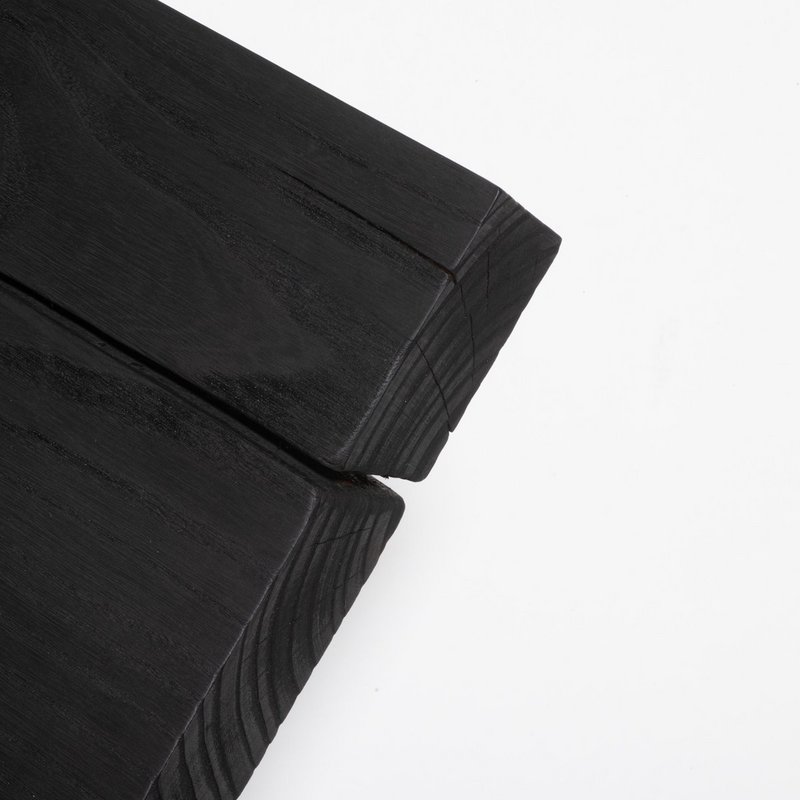 Tu Las™ schwebendes Wandregal aus Holz – 94 x 22 x 4 cm – handgefertigtes längliches Bücherregal – Eschenholz