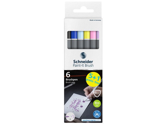 Brushpen Schneider Paint-It 070 5+1 culo. V01 cartón