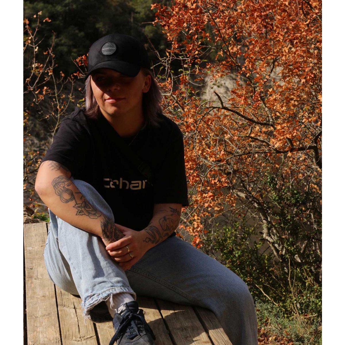Gorra Ante Negra Baja
