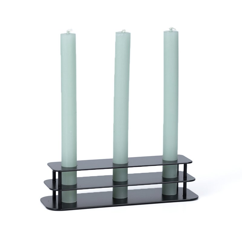 Line - stearinlys standard - trippel - sort