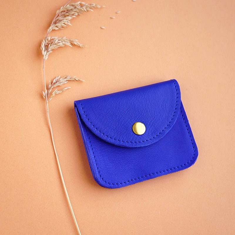 leather wallet Voyage - BIO kobalt