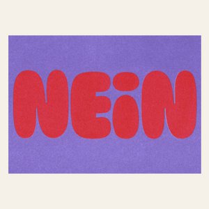 Risographie Postkarte – NEIN – DIN A6