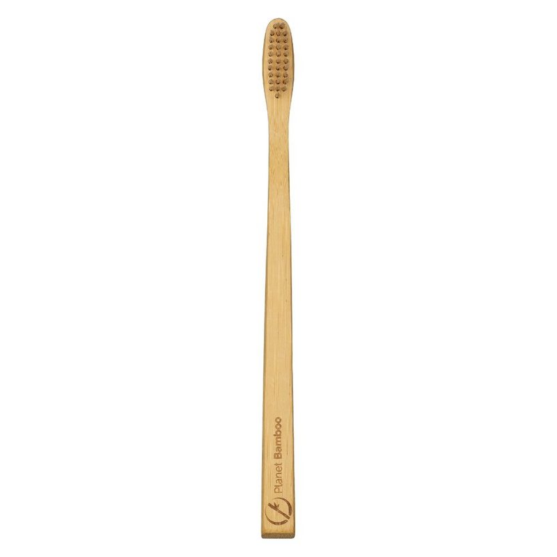 Spazzolini da denti in bambù - medio - beige - per bambini