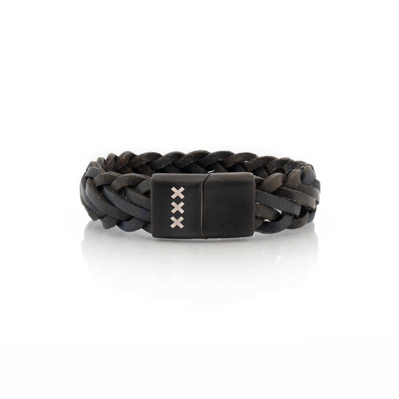 Læderarmbånd Sort | Værftet