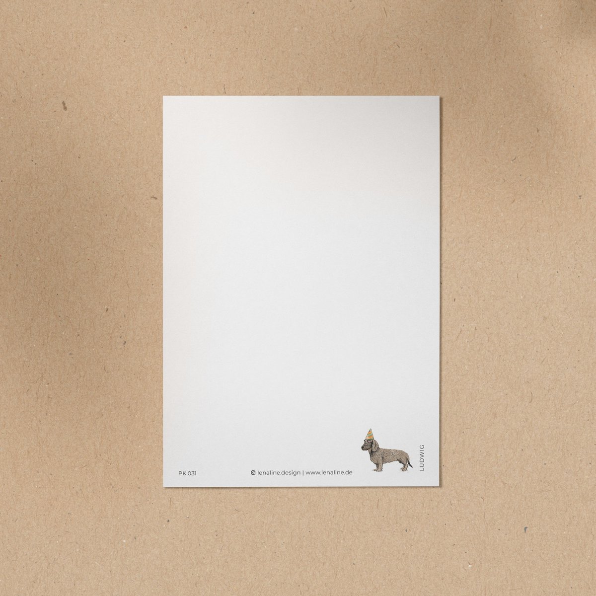 BRIEFKAART | Teckel Ludwig - Gefeliciteerd met je verjaardag