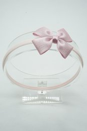 Cerchietto in nylon satinato metallizzato regular mini