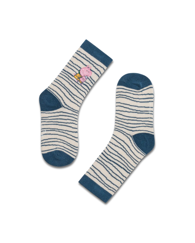 Koaa - Peppa Wutz «Cosy Corner» - chaussettes faciles Green / Beige