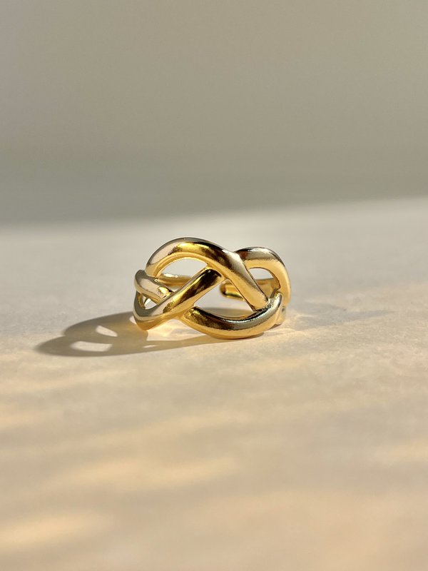 Moderne designerring verstelbaar staal verstelbaar