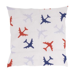 Dekokissen Flugzeuge blau 50x50 cm