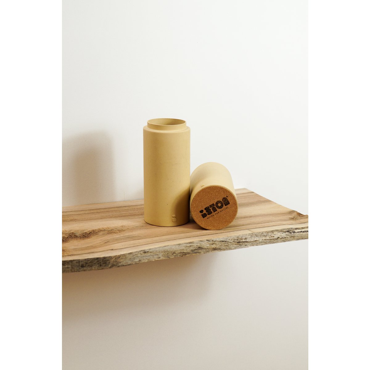 beige vase