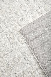 Exclusief hoogpolig wollen vloerkleed Stella 200x290 cm ecru