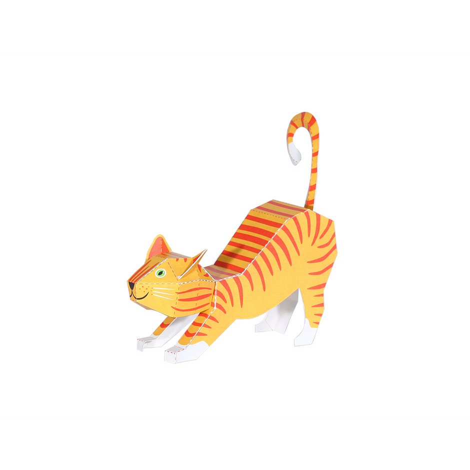 Stretching Cat Postcard