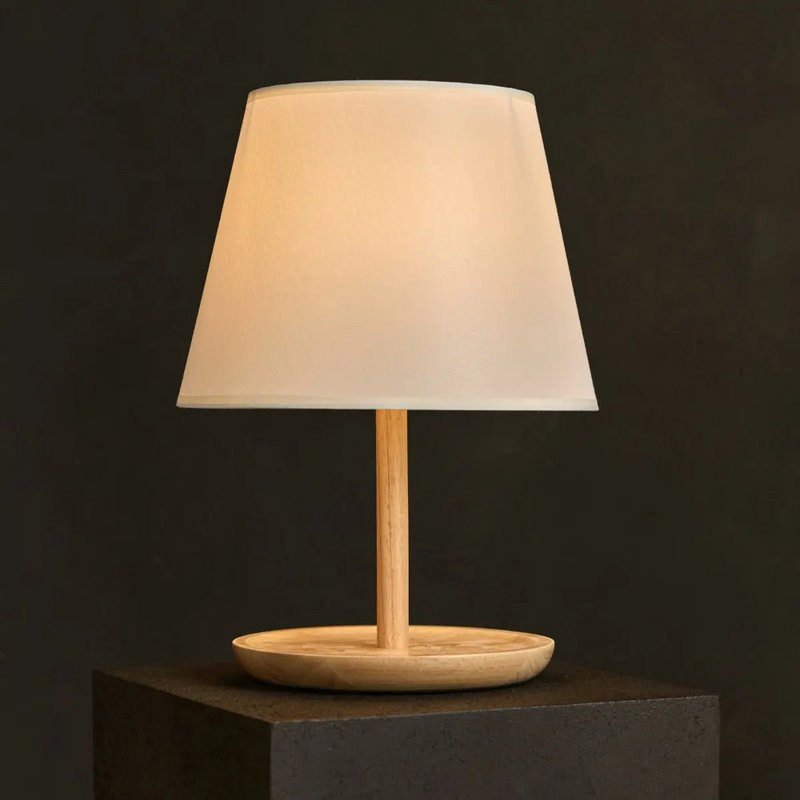 Lampe en bois marron clair Emily
