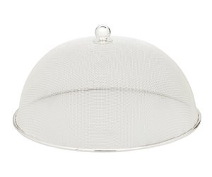 Protective hood Classic (ø 30 cm, H 16 cm), noble silver-plated, tarnish-proof, dining screen fly hood