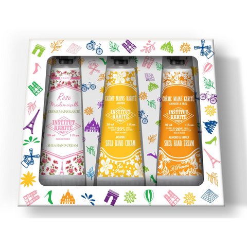 Pariser Trio Shea Handcremes - Rose Mademoiselle, Jasmin, Mandel & Honig