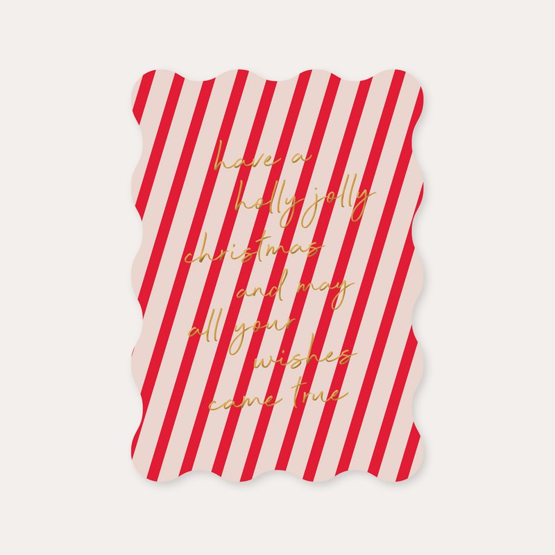 Karte Holly Jolly | Goldfolie