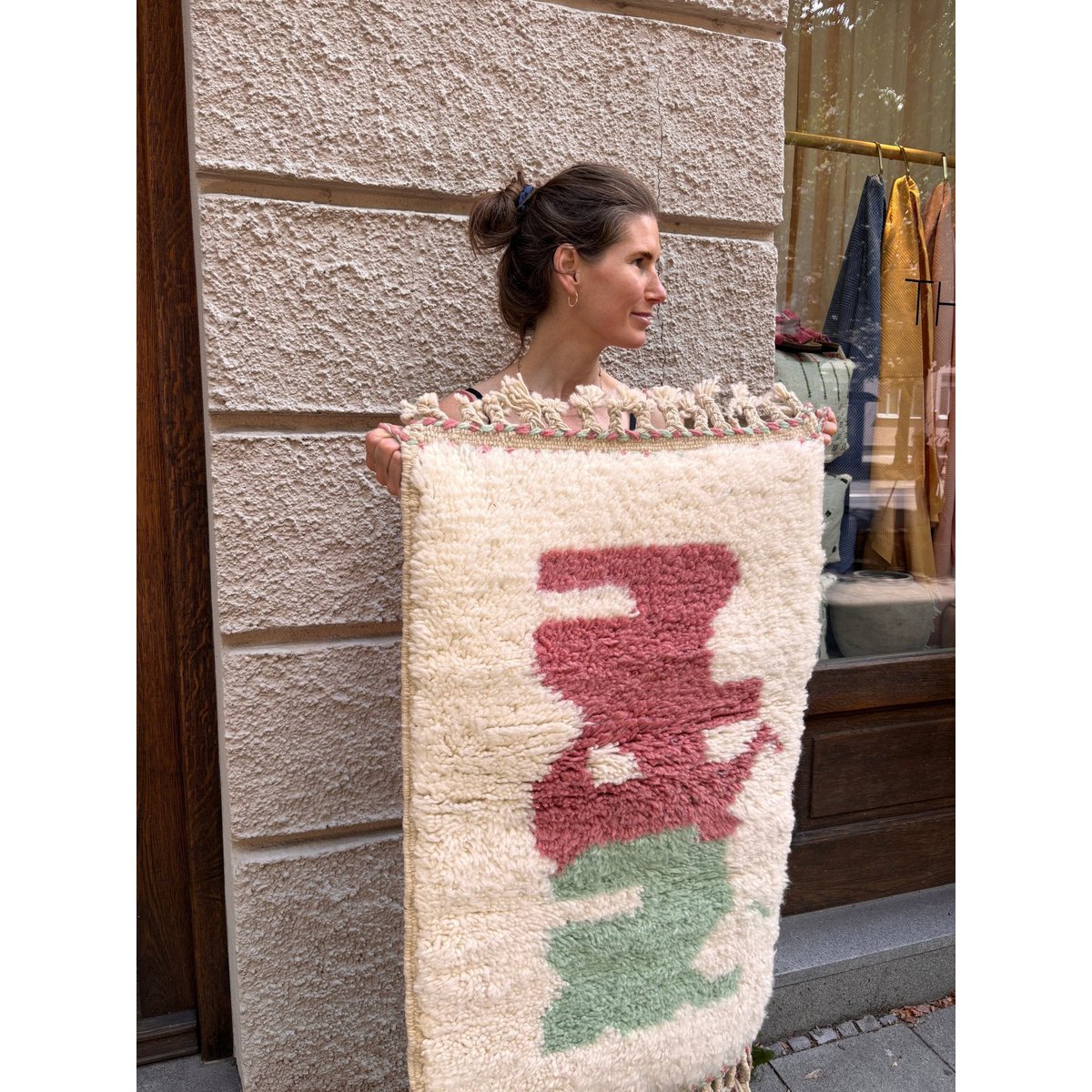 Mini Berber tæppe - Runrah - 0,60 x 1,10m