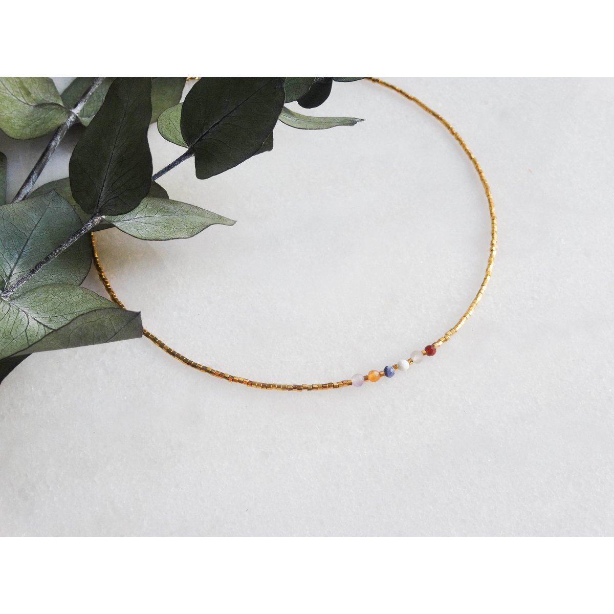 Collier Spark Agate