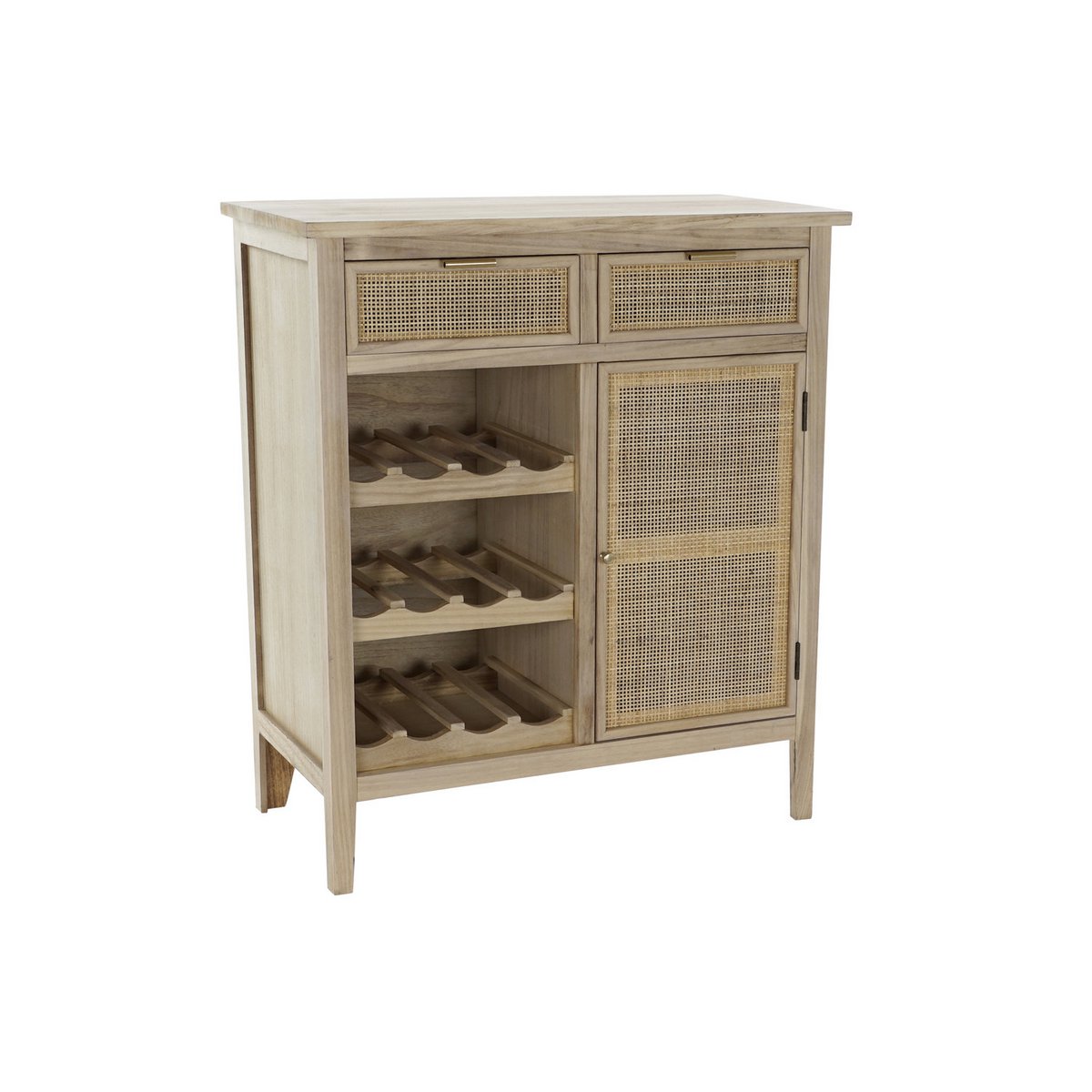 BOTELLERO PAULOWNIA RATAN 79,5X38X90 NATURAL MB176662