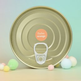 Handgemaakte Kattenmagneet Zwart in Kattenvoer Cadeaublikje