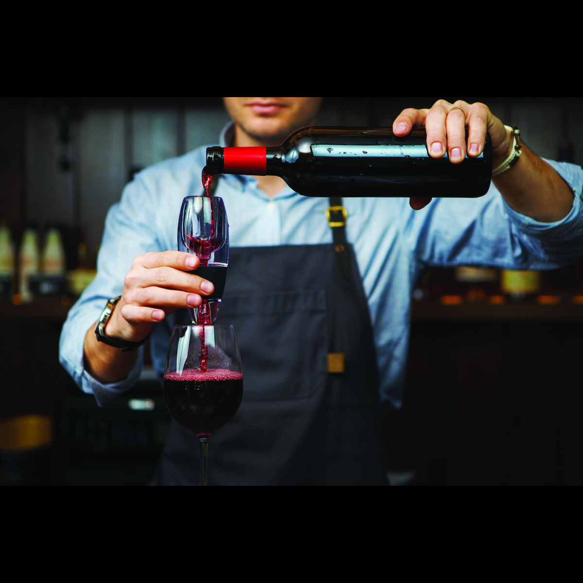 LAGUIOLE COFFRET VIN WINE AERATOR GIFTSET 4 ACCESSORIES