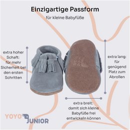 Babyschuhe Mokassins aus weichem Leder