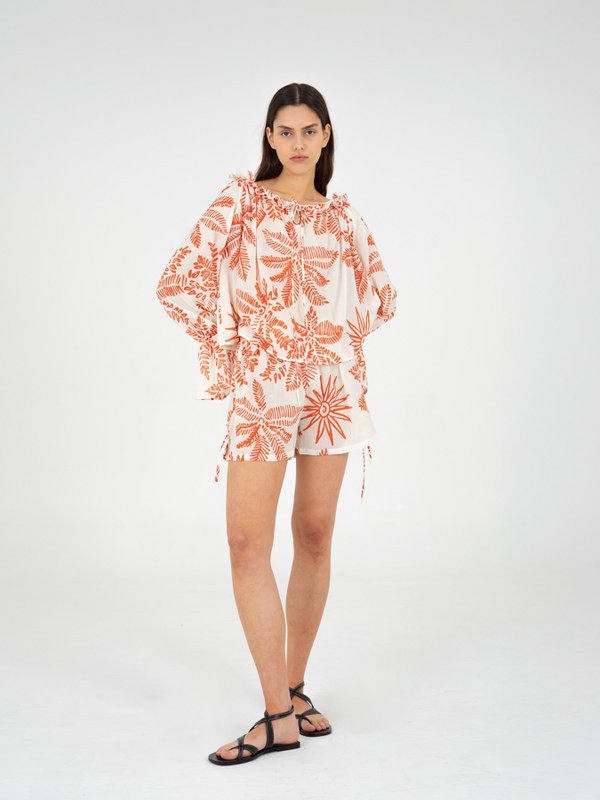 Top met Cyruspalmprint