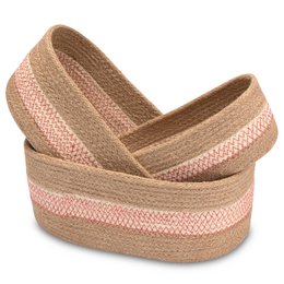 Aufbewahrungskörbchen aus Jute - 3er Set