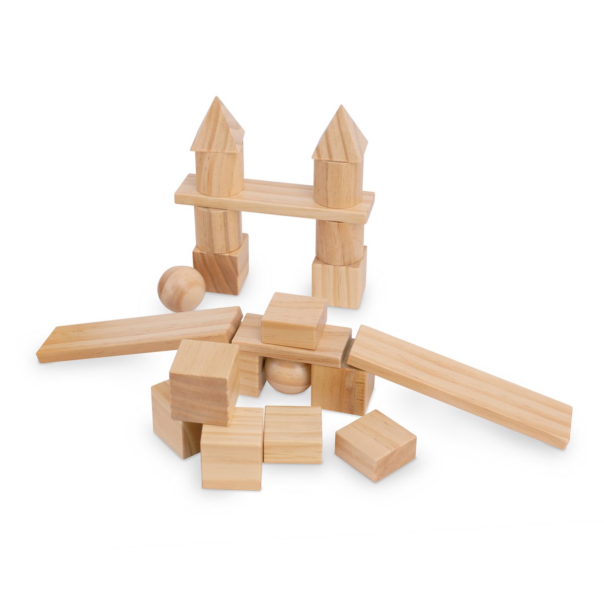 Children's Featy Mixed Blocks - Natural