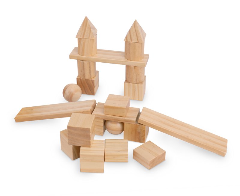 Kinderfeets gemixte blokken - Naturel