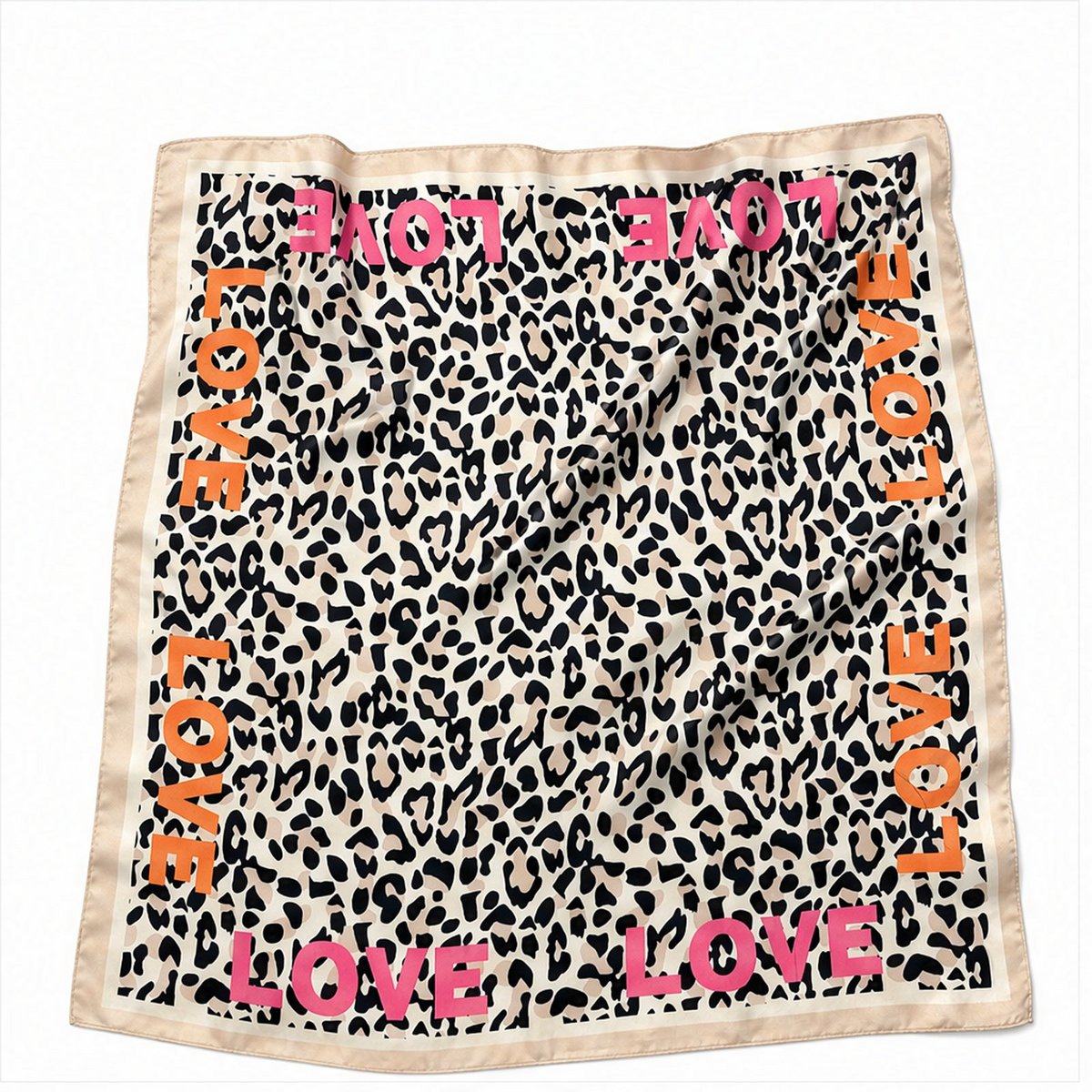 HS 70x70 Satin Look Scarf Animal Print - Multiple Prints