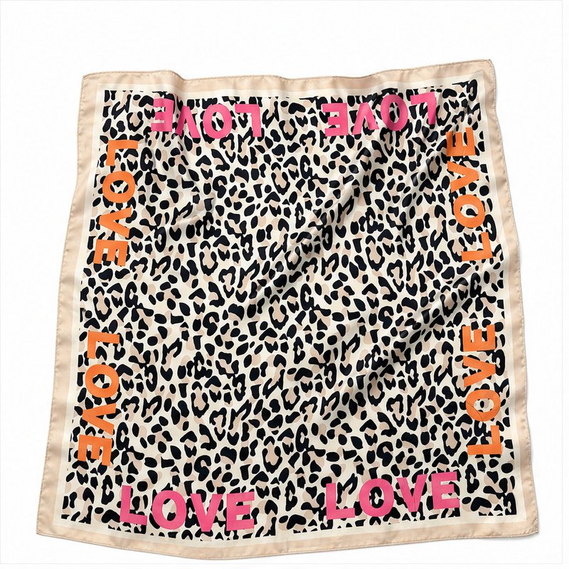 HS 70x70 Satin Look Scarf Animal Print - Multiple Prints