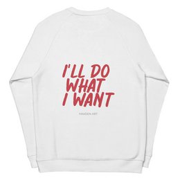 Rebel Girl Unisex Bio-Raglan-Sweatshirt Bio-Kleidung mit STICKEREI