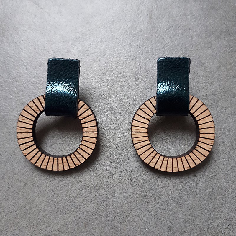LOLLIPOP petrol blue earrings